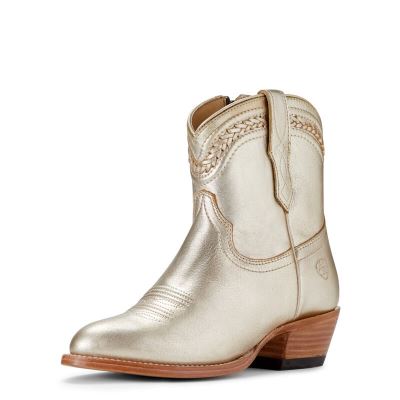 Ariat Western: Legacy R Toe Botas Western Mujer - Metal Doradas (GPNAY5680)